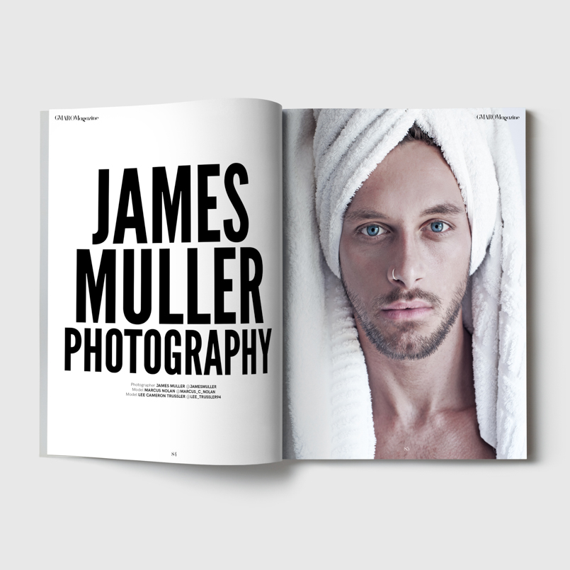 Fashion editorial portrait for Gmaro magazine by Farnham, Surrey based photographer James Muller