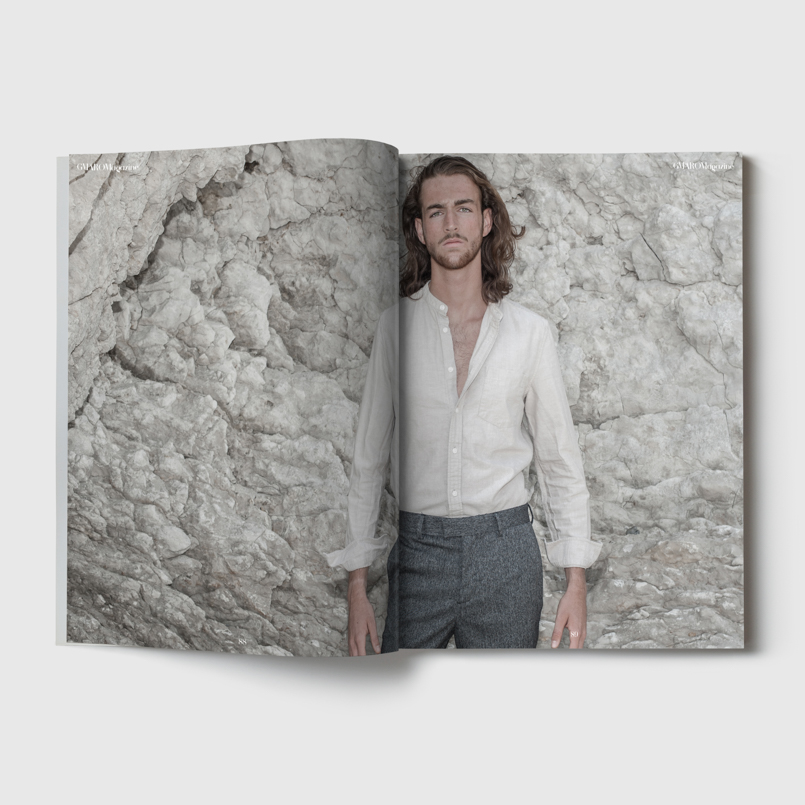 Fashion editorial portrait for Gmaro magazine by Farnham, Surrey based photographer James Muller