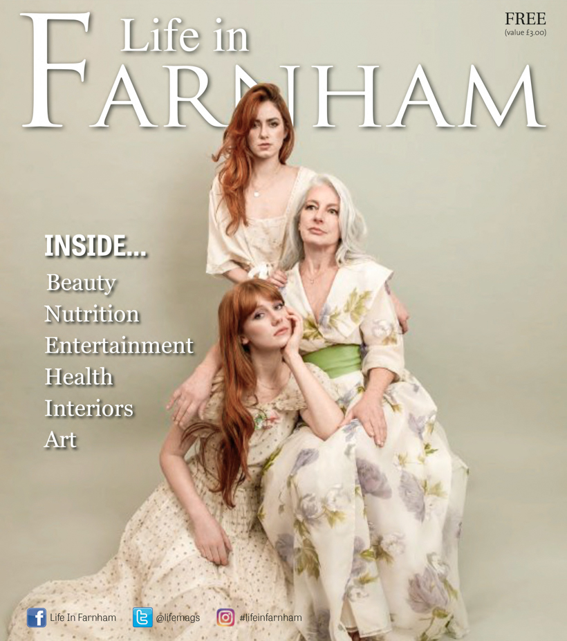 Life in Farnham front cover by Surrey based portrait and fashion photographer James Muller