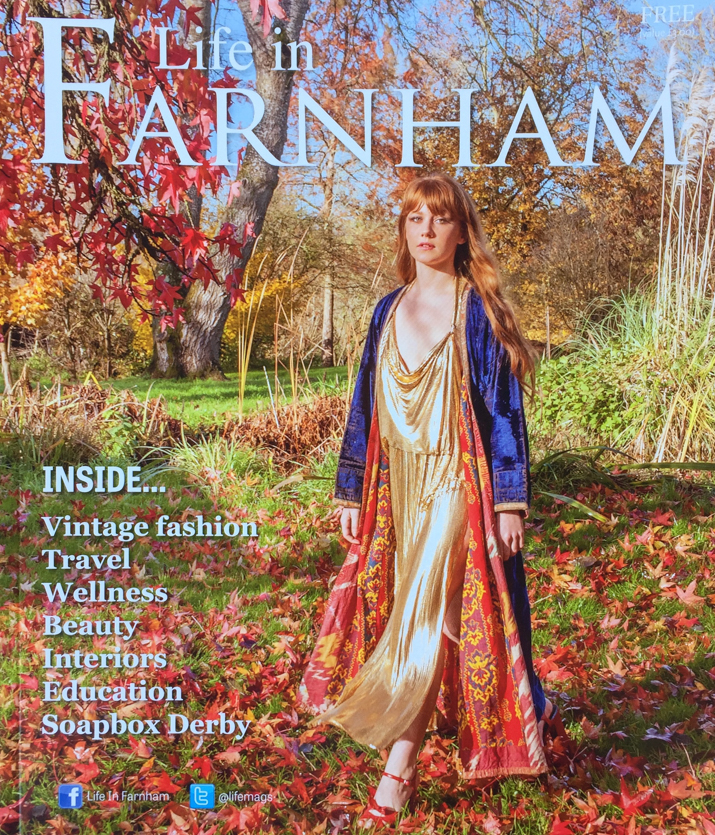Life in Farnham front cover by Surrey based portrait and fashion photographer James Muller