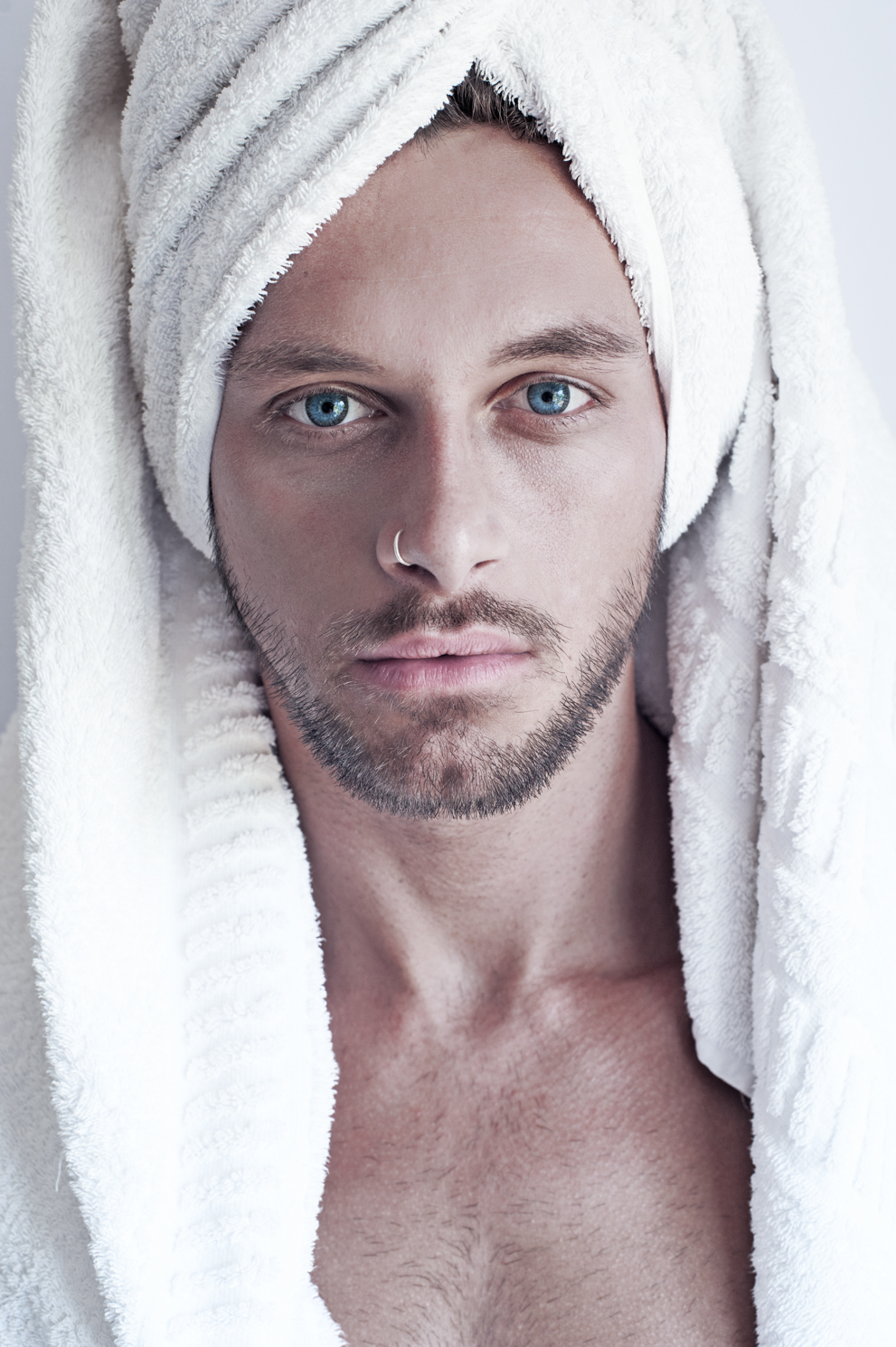 Blue eyes. Fine art photography by Farnham, Surrey based portrait and fashion photographer James Muller