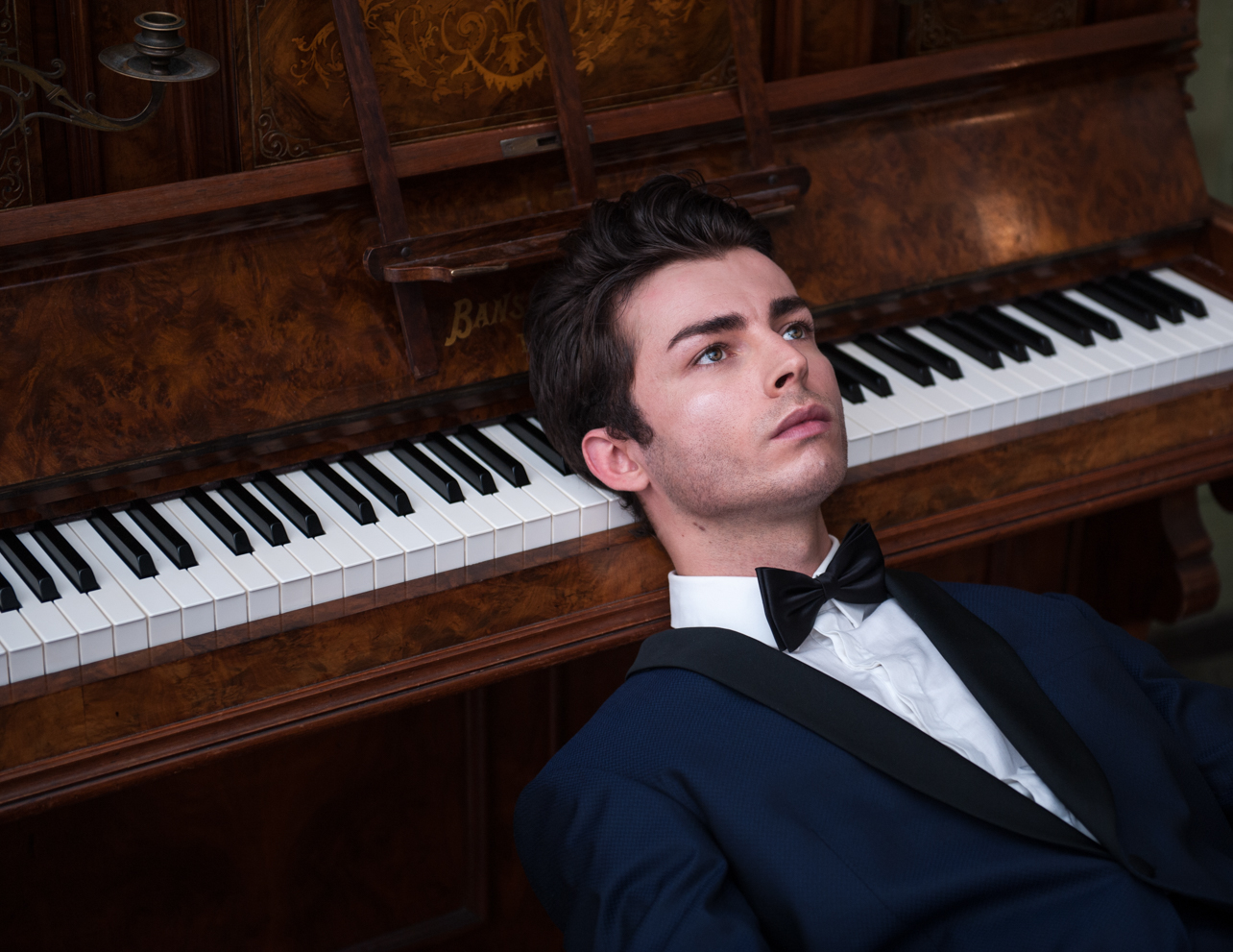 The piano man. Fine art photography by Farnham, Surrey based portrait and fashion photographer James Muller