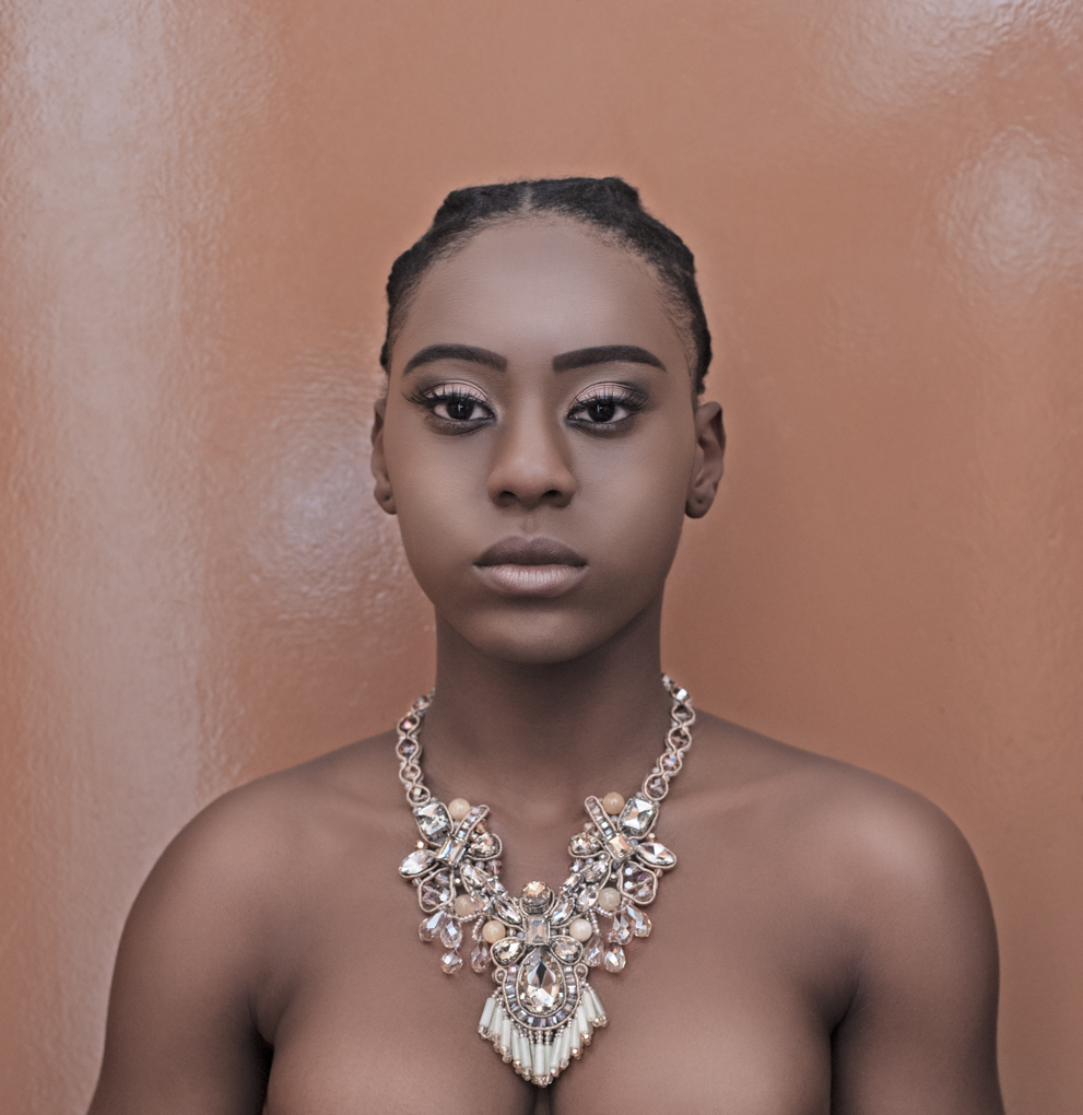 Portrait of an African model by Farnham, Surrey based fashion photographer James Muller