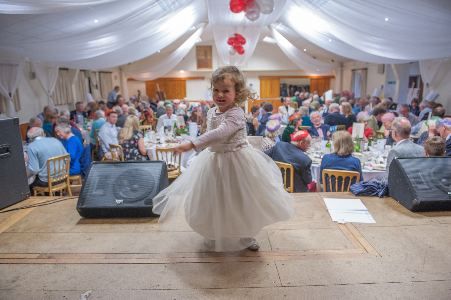 The dancing girl. Corporate event photography by Farnham, Surrey based photographer James Muller