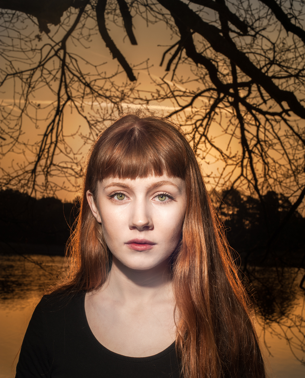 Sunrise. Portrait of Hannah Chinn by Farnham, Surrey based fashion photographer James Muller